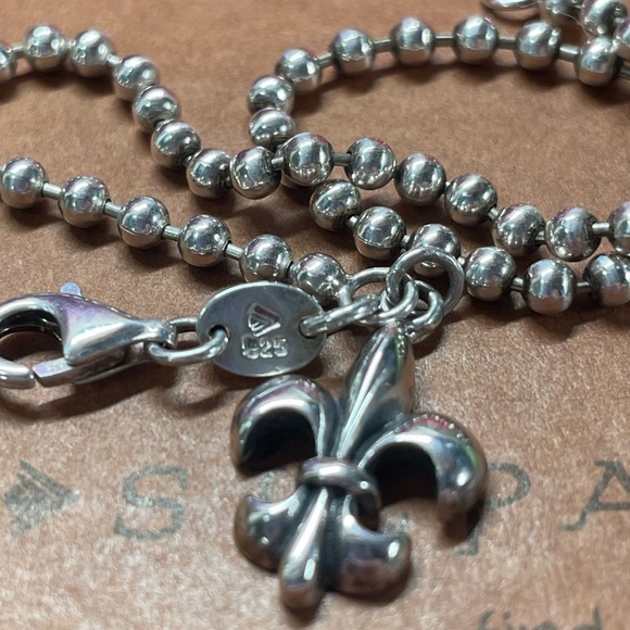 Silpada Fleur-de-lis Sterling Silver Ankle Bracelet A2642 - Picture 15 of 16